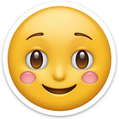 Yellow squinted emoji sticker
