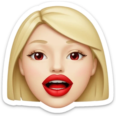 mouth zipped sticker