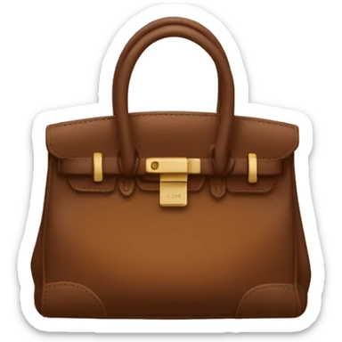 brown birkin bag sticker