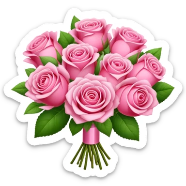 Rosé bouquet  sticker