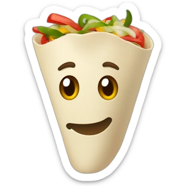 upright fajita sticker