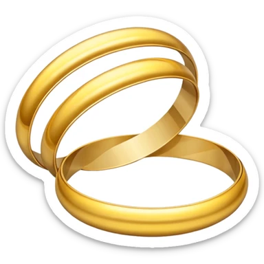 create a golden bangles emoji  the most attractive any one or all of them ill choose it should be fully golden sticker