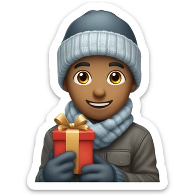 A Christmas story boy sticker