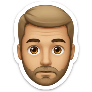 man with dirty face sticker