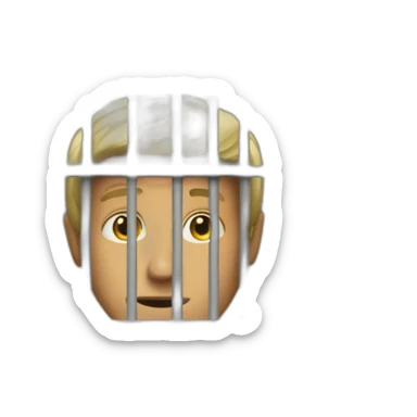 Donny is behind the bars sticker