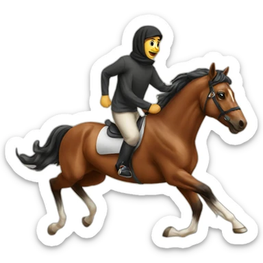 Arabic Horse running sticker