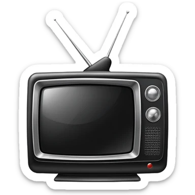 television with screen sticker