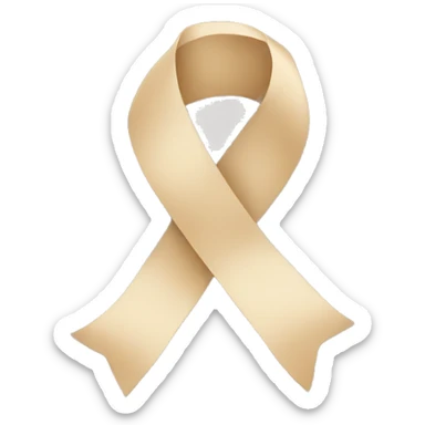 Ribbon beige  sticker