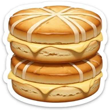 just one  - not layered with anything scones sticker