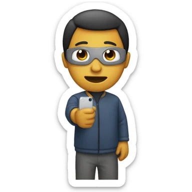 somebody taking phot sticker