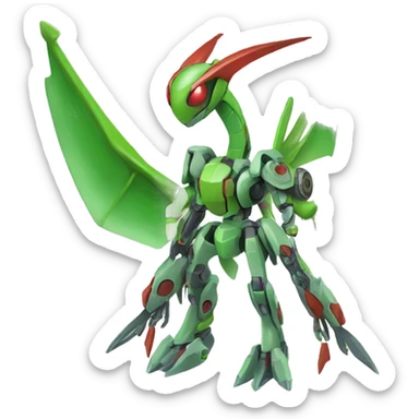 Mechanical Flygon-dragon-Bisharp-Medabot-Mecha full body sticker
