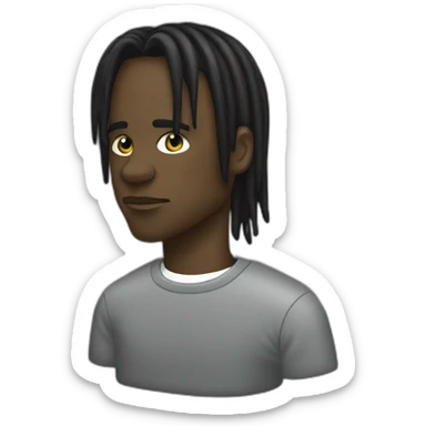 Travis Scott Black Phantom sticker