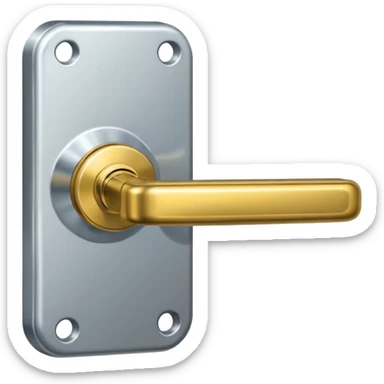 door handle with hanger sticker