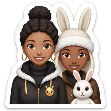 Black people gang banging snkw bunny girl sticker