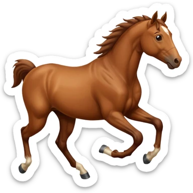 horse running sticker