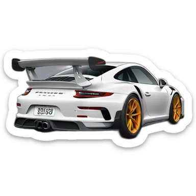 Porsche 911 type 992 gt3 rs sticker