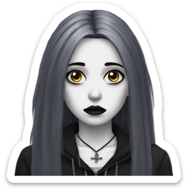 Melancholic goth sticker