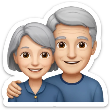 lo mismo que estas haciendo solo coloca alado de la abuela un hombre joven  sticker