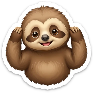 I want a cute Sloth streaming « Motivation ! » sticker