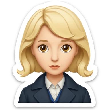 Blonde Frau ist Sherlock  sticker