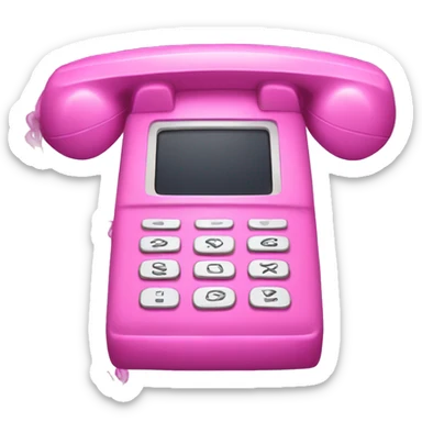 2000s pink flip phone sticker