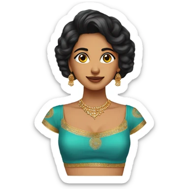 Crop top south asian indian  sticker