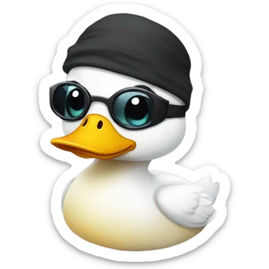 duckling wearing an eyepatch and a hook sticker