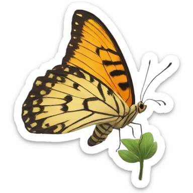 Butterfly sticker