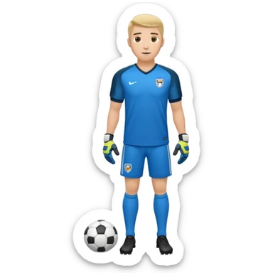 soccer goalkeeper full body sticker