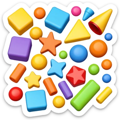 Scattered Toys sticker
