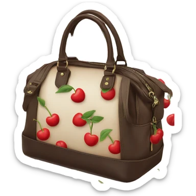 coach hand bag with cherries  sticker
