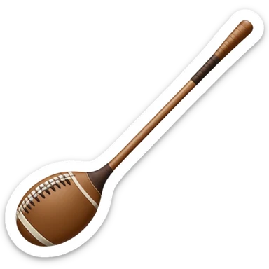 Hurley and sliotar as in what's used for the Irish sport  sticker