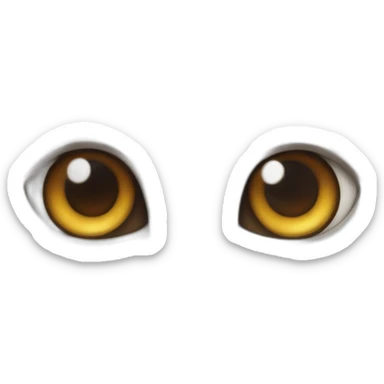 gato con ojos enamorados sticker