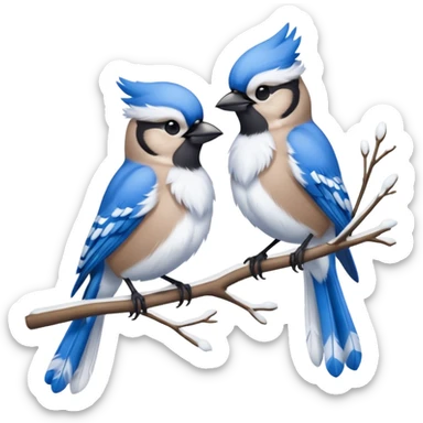 Christmas Jays sticker
