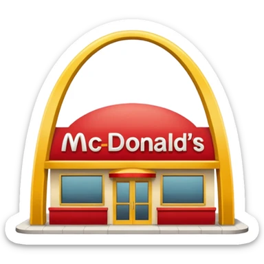 mcdonald's sticker