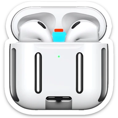 wired airpods sticker