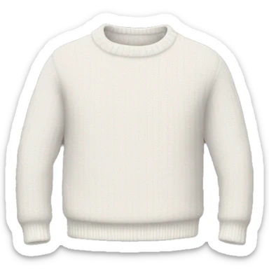 white sweater  sticker