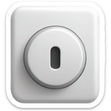 Create a modern toggle switch in the 'on' position. The switch should be a rounded rectangle or pill shape with very rounded corners. The toggle circle/knob should be pure white and positioned on the right side to indicate the 'on' state sticker