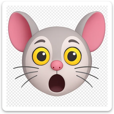 Darken only the grey outline above the eyes to match the second image. Do not change any other colors. The original style is 3D emoji style, but since it does not support editing, keep the look as close as possible while editing in a general style. Keep the background transparent. sticker