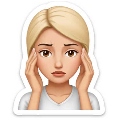 Headache female sticker