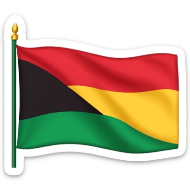 Black lives matter flag sticker