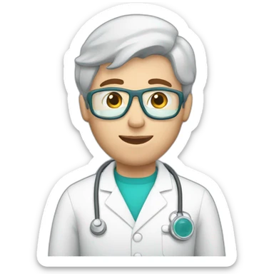 european male nurse anesthetist sticker