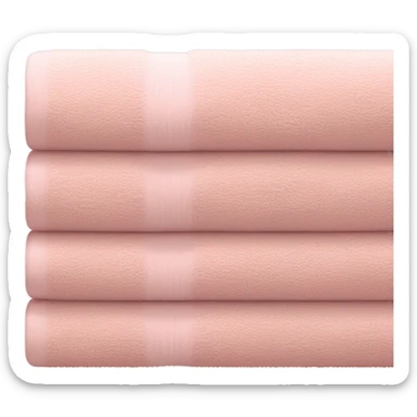 Light pink stacked towels sticker