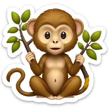 Fisher monkey sticker