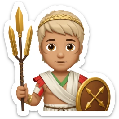 man with eros clothes and arrows sticker