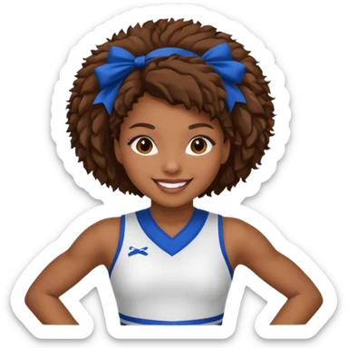 african american cheerleader sticker