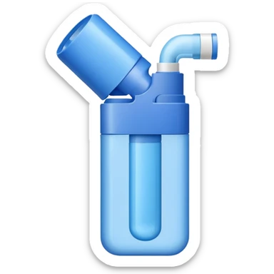 blue inhaler sticker