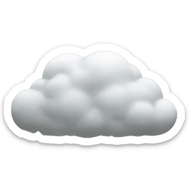 Rain of money falls from a cloud sticker