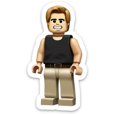 Arnold Schwarzenegger lego full body sticker