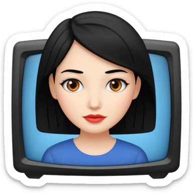 TV woman from Skividi toilet sticker